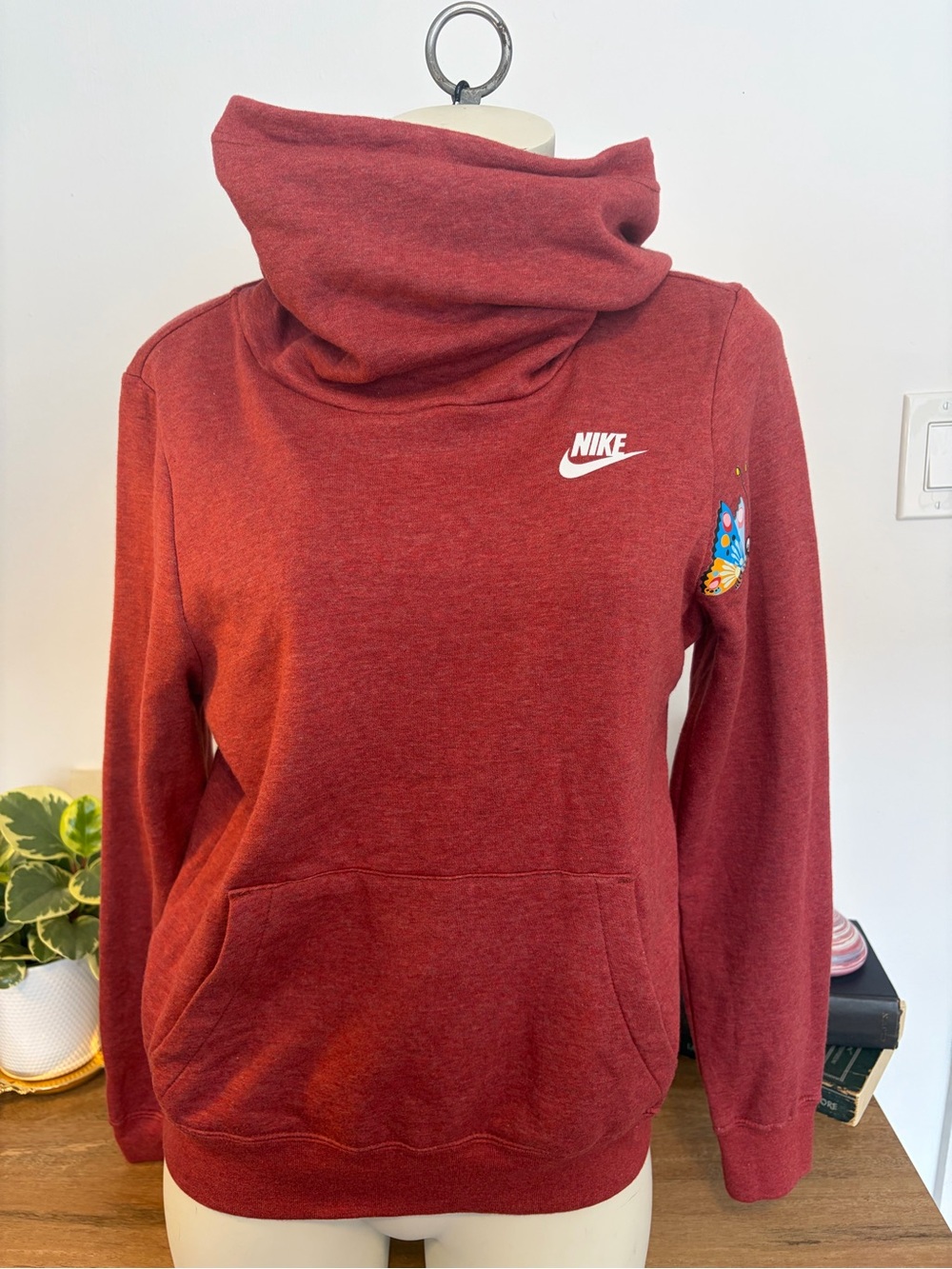 Nike Sportswear Butterfly Funnel Neck Hoodie XS NWT